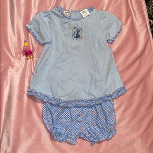 Kids Play Blue dress and panties size 24 mo